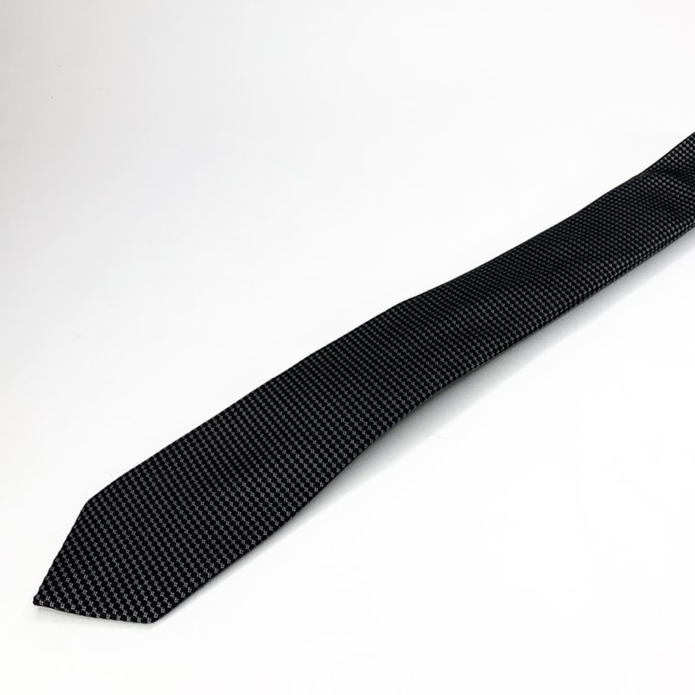 Calvin Klein Black Silk Geometric Pattern - Picture 5 of 6